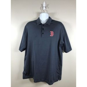 Boston Red Sox Men's Polo Shirt Antigua Size XL Black